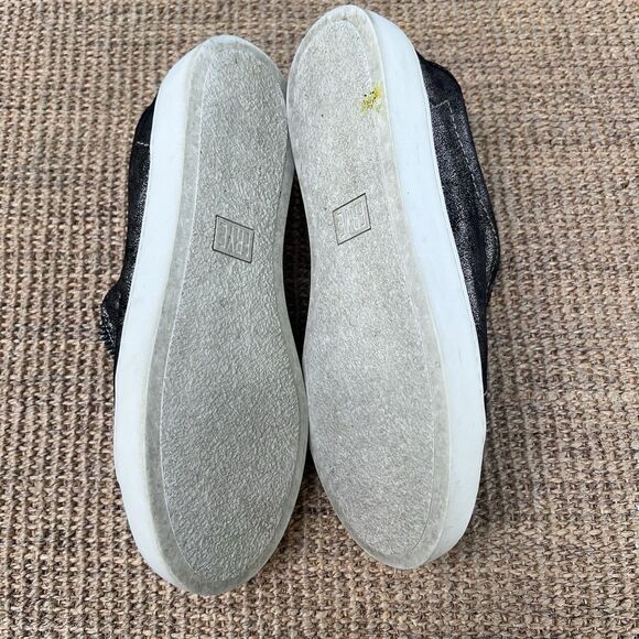 Frye Lena Zip Up Metallic Leather Zip Sneakers - Picture 9 of 9